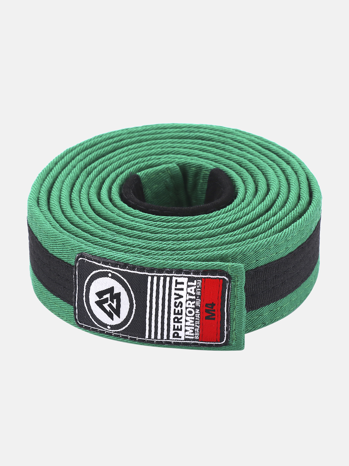 Kids BJJ Gi Belt Green Black Stripe